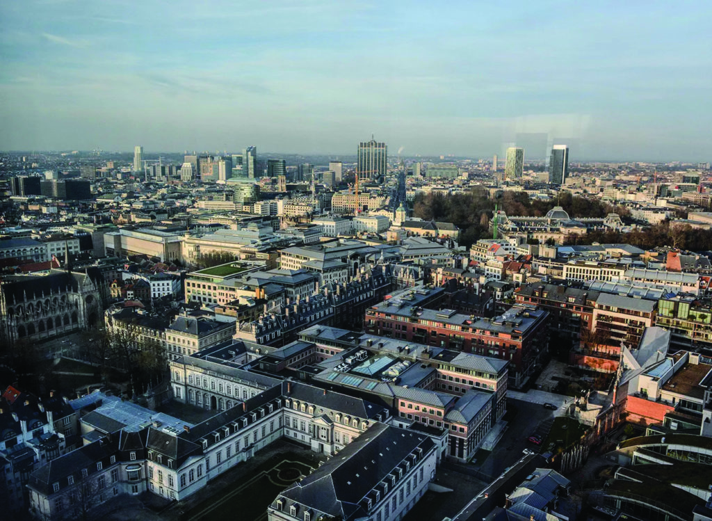 Vue aérienne de Bruxelles